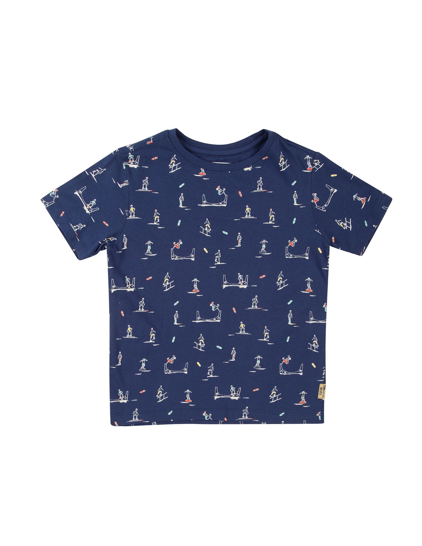 Flying Machine Boys Casual Wear Navy Blue T-Shirt